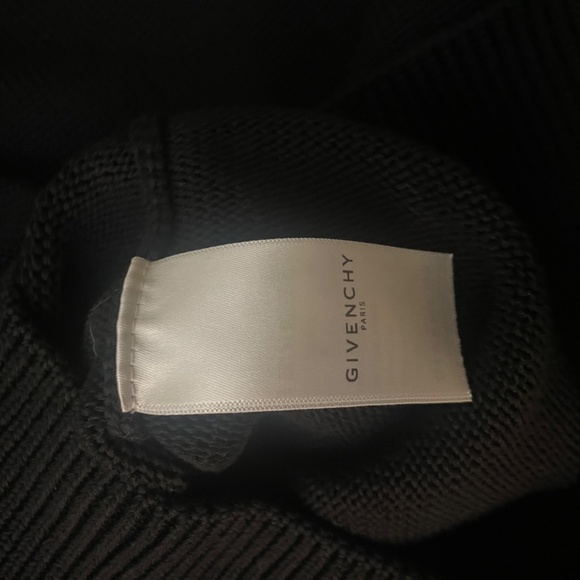 New Givenchy Cotton Logo Sweater (Black and White) - Picture 6 of 6